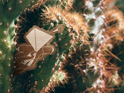 Sunny Mexico bear mountain cactus cutout midnightdoodle