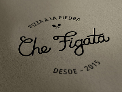 Che Figata – Logo brand branding gamomo italian lettering logo logotype piedra pizza pizzeria stone