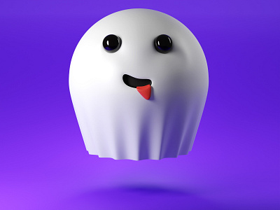 3D character - cute ghost