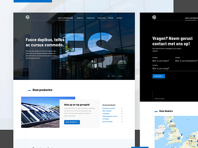 FS International - Home & Contactpage