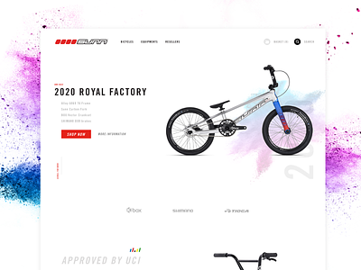 Productpage - Sunn Cycles bikeshop bmx design homepage sunn ui ux webdesign webshop website