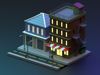 Browse thousands of 3D City images for design inspiration | Dribbble