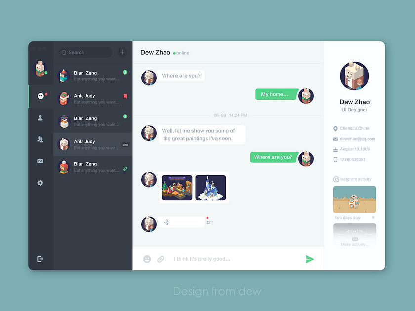 ui by dew on Dribbble
