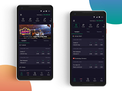 Betting App - Redesign bets betting dark mode football redesign concept sports ui design ux design