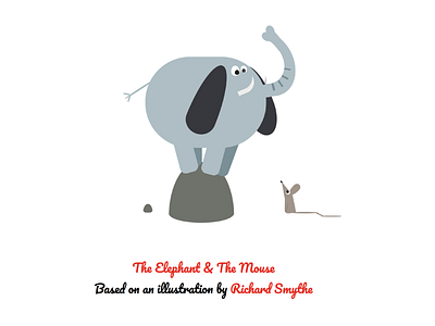 Pure CSS image - The Elephant And The Mouse