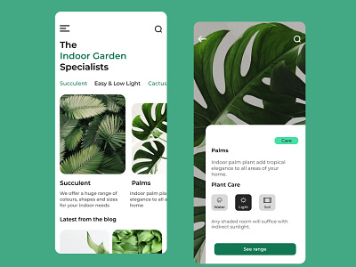 A Flower App Design ||UI Design ui