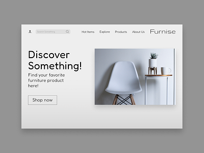 Landing page design commercial danielwork.xy furniture landing page ui