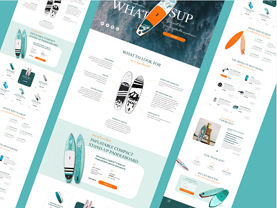 What sup design landing sup ui ux