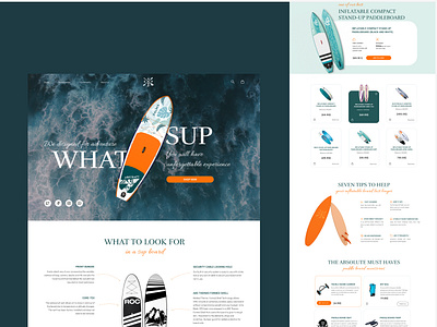 What sup design landing ui ux web