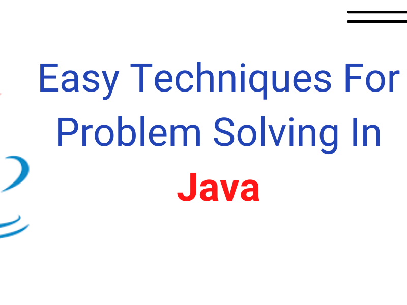 problem solving skills in java