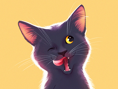 Kitten cartoon cat character character design illustration