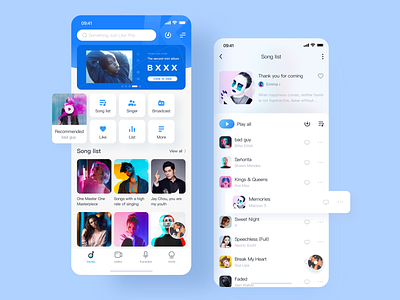 Music app ui