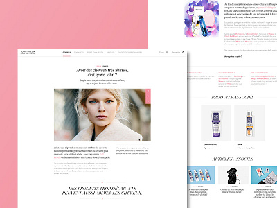 John Frieda Magazine art direction luxury magazine uiux webdesign website