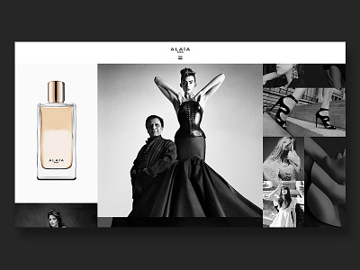 Alaia Fragrance alaia art direction fashion fragrance luxury webdesign website
