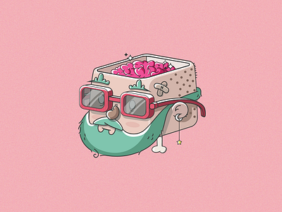 beardman beard beardman bone brain face head man pinkbrain plaster sunglasses