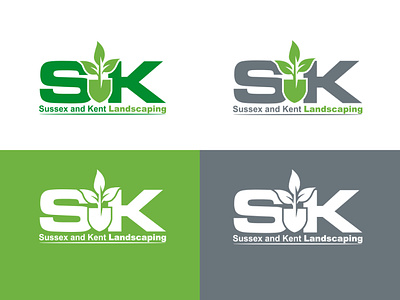Sk landscaping logo