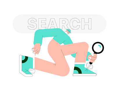 Search illustration search 向量 插图