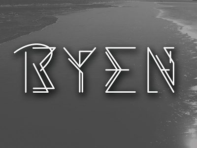 RYEN Logotype brand branding clean lines logo logotype simple