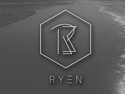 RYEN V2 brand branding clean geometry lines logo logoype simple
