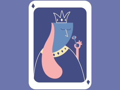 Queen aftereffects animation card design gif vector