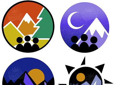 Set of 4 logos