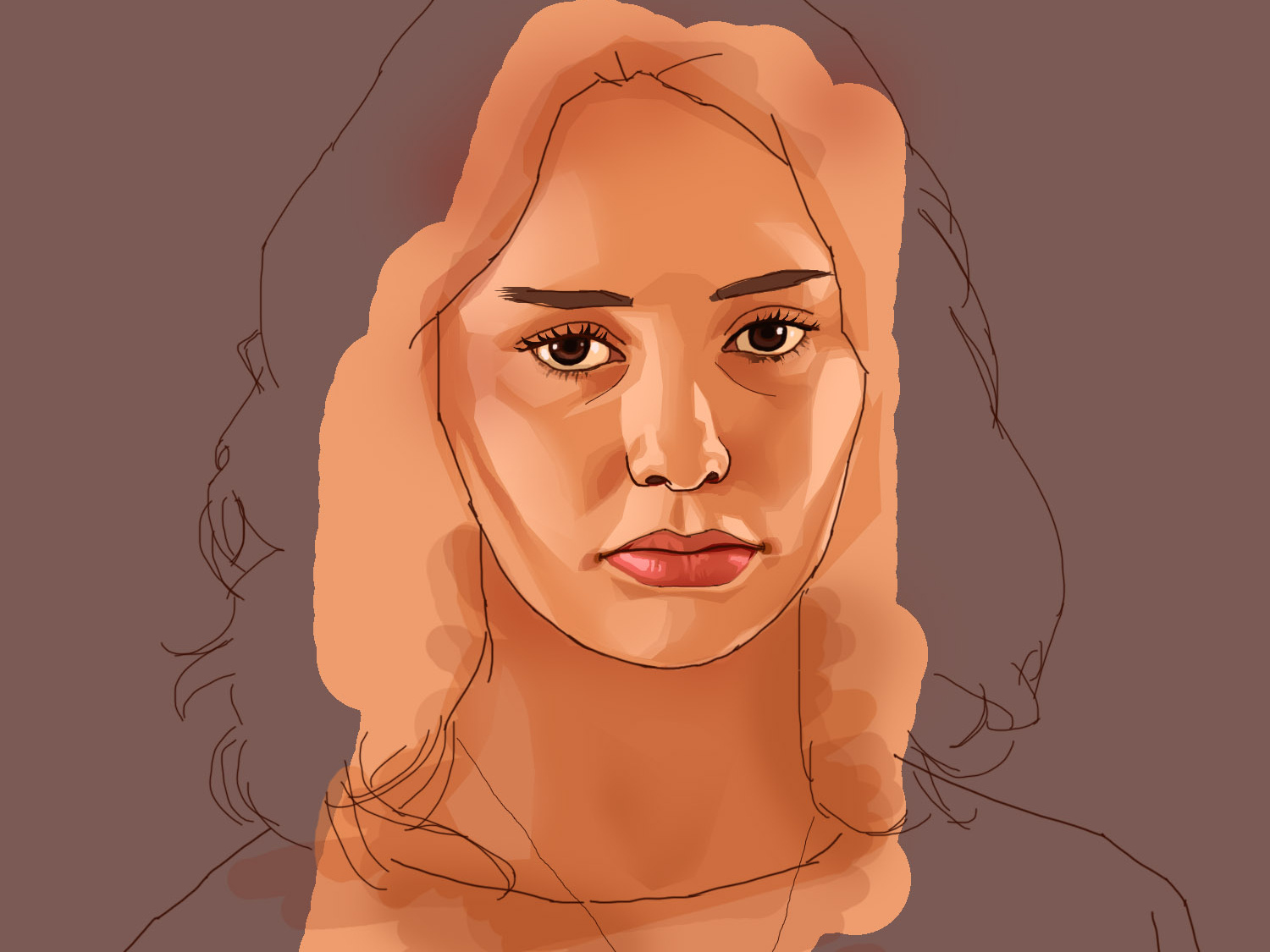 Digital Portrait Illustration by Mukah Ispahani on Dribbble