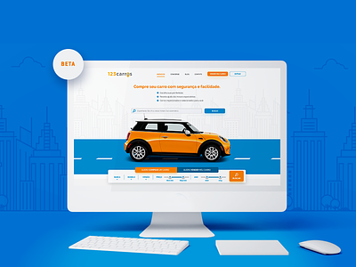 Website 123carros V1 car cars homepage ui ux webdesing
