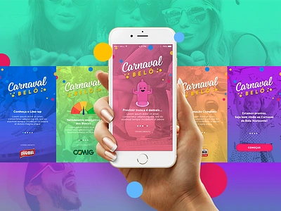 Carnabelo App app brazilian carnaval ui ux