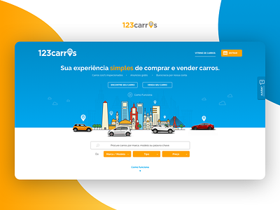123carros - homepage 123carros automotive car cars startup