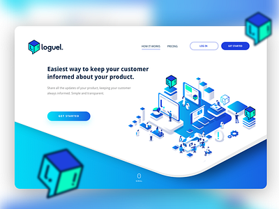 Loguel - Website landing page ui ux ux ui design website