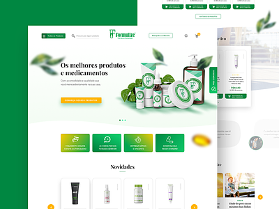Formulize - Phamarcy Website ecommerce product design ui ux