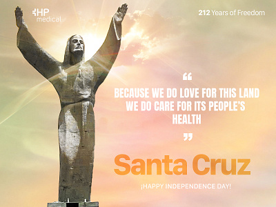 Independence Day - Santa Cruz, BO creative design graphic design