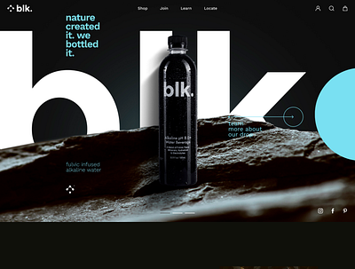 blk Home page design landing page ui ux website design