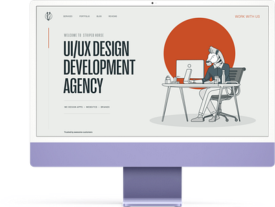 UI/UX design development agency landing page ui user interface design ux website design