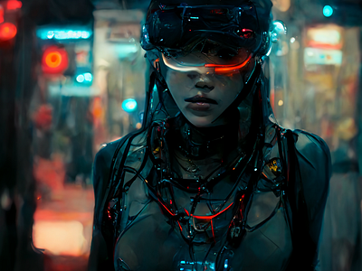 Cyborg in cyberpunk era