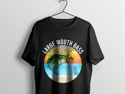 large mouth bass t shirt design