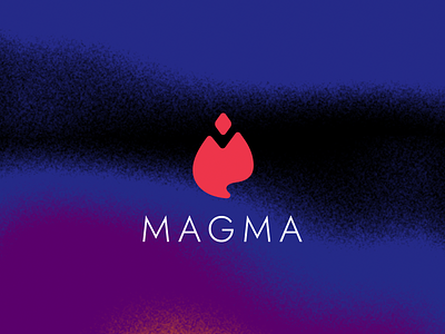 Magma Logo ❤️‍🔥 after effects art brand brand design branding digital digital painting gradient logo logotype noise painting rough edges vector