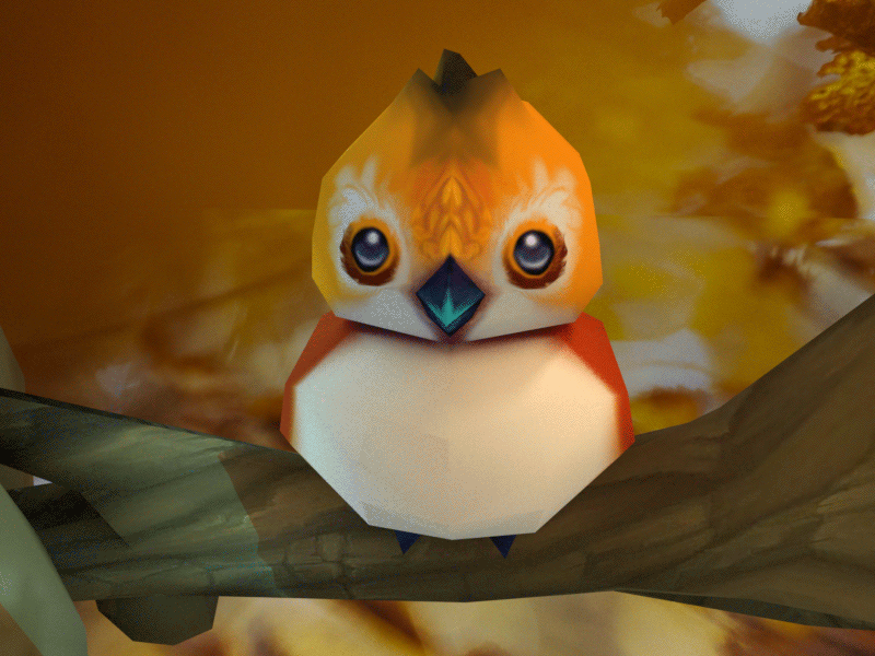 My beloved Autumn Birdy — Pepe 3d animation autumn blender blizzard concept cycles handpainted inspired lowpoly render texture warcraft