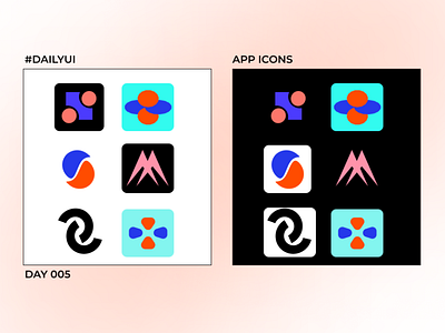 #dailyui APP ICONS that looks great and unique on mobile screen