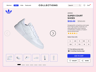 E-commerce shop (single item) UI DESIGN