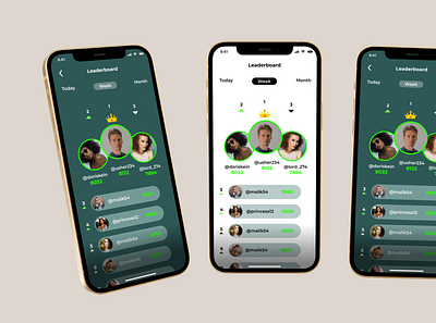 #dailyUI Leaderboard gaming for mobile app UI design app app design branding design illustration logo mobile app mobile design ui uiux uiux design user experience user interface ux web design website