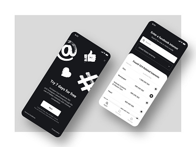 App for marketers app concept design minimal phone ux