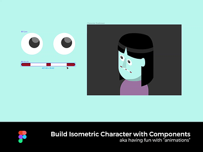 Build Isometric Characters with Components, on Figma animation character character animation components eyes face figma fun interactive isometric mouth weird