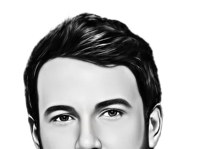 Ben Affleck drawing , Ben Affleck painting , draw Ben Affleck , 3d animation app art branding design flat graphic design icon illustration illustrator logo logo design minimal typography ui ux vector web website