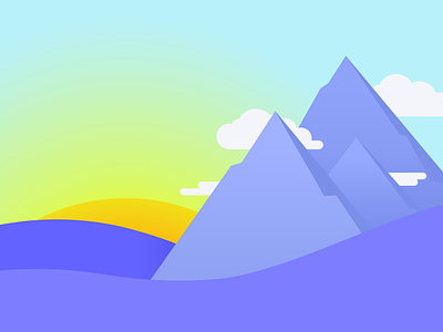 Mountain Landscape Illustration graphic illustration vector