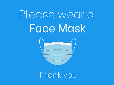 Please wear a Face Mask (COVID 19) canva graphic design health