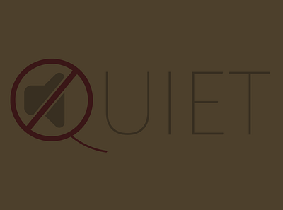 Quiet canva graphic design typography
