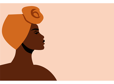 African Woman adobe illustrator africa design graphic design illustration vector illustration woman