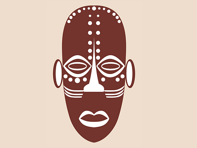 African Wooden Tribal Mask