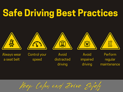 Safe driving best practices by Sreejith V on Dribbble